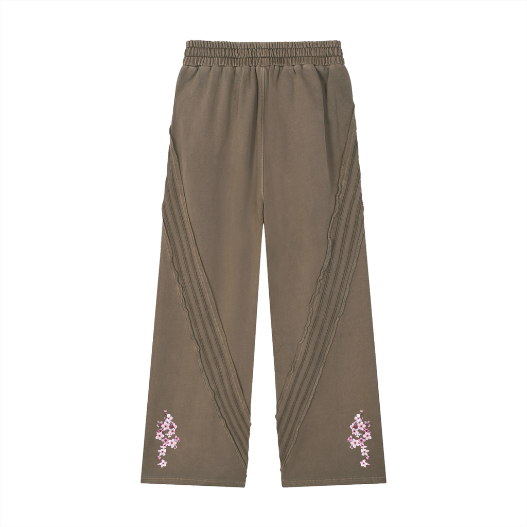Snow Washed Tape Raw Edge Sweatpants