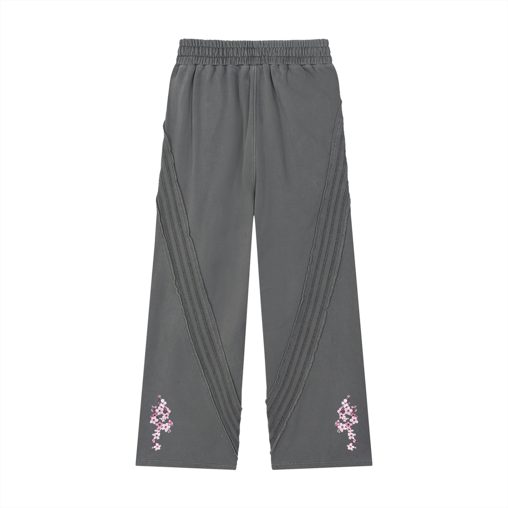 Snow Washed Tape Raw Edge Sweatpants