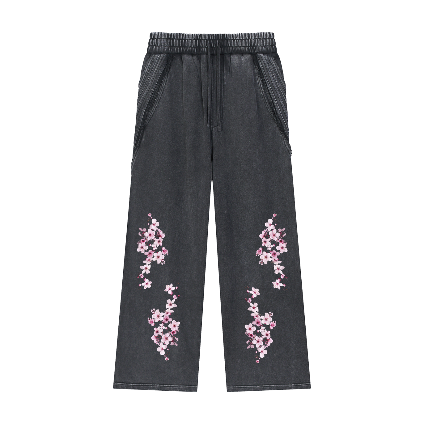 Snow Washed Tape Raw Edge Sweatpants