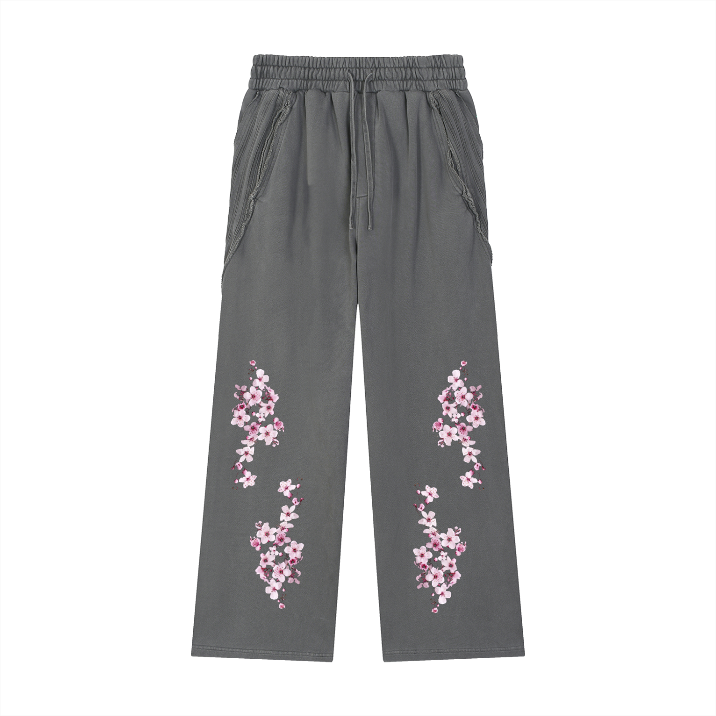 Snow Washed Tape Raw Edge Sweatpants