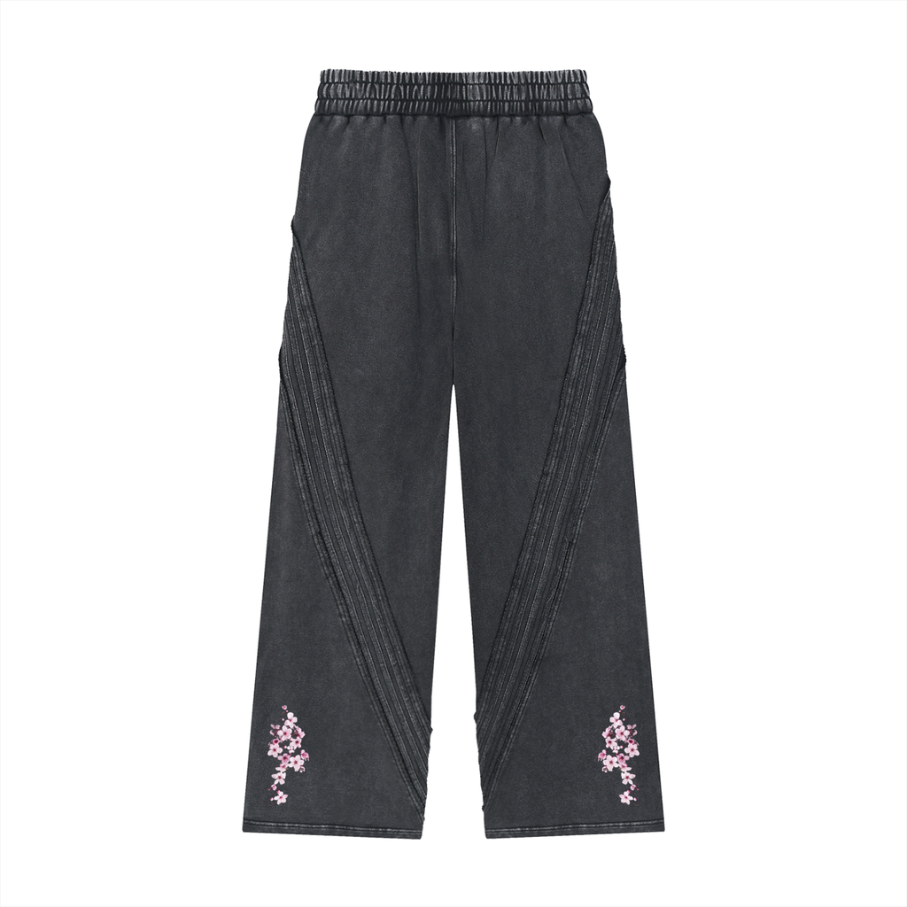 Snow Washed Tape Raw Edge Sweatpants