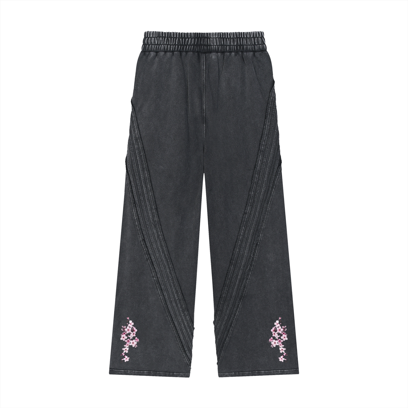 Snow Washed Tape Raw Edge Sweatpants