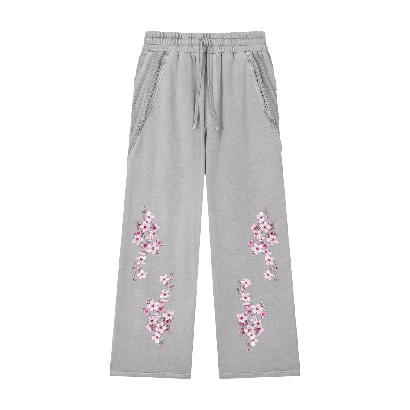 Snow Washed Tape Raw Edge Sweatpants