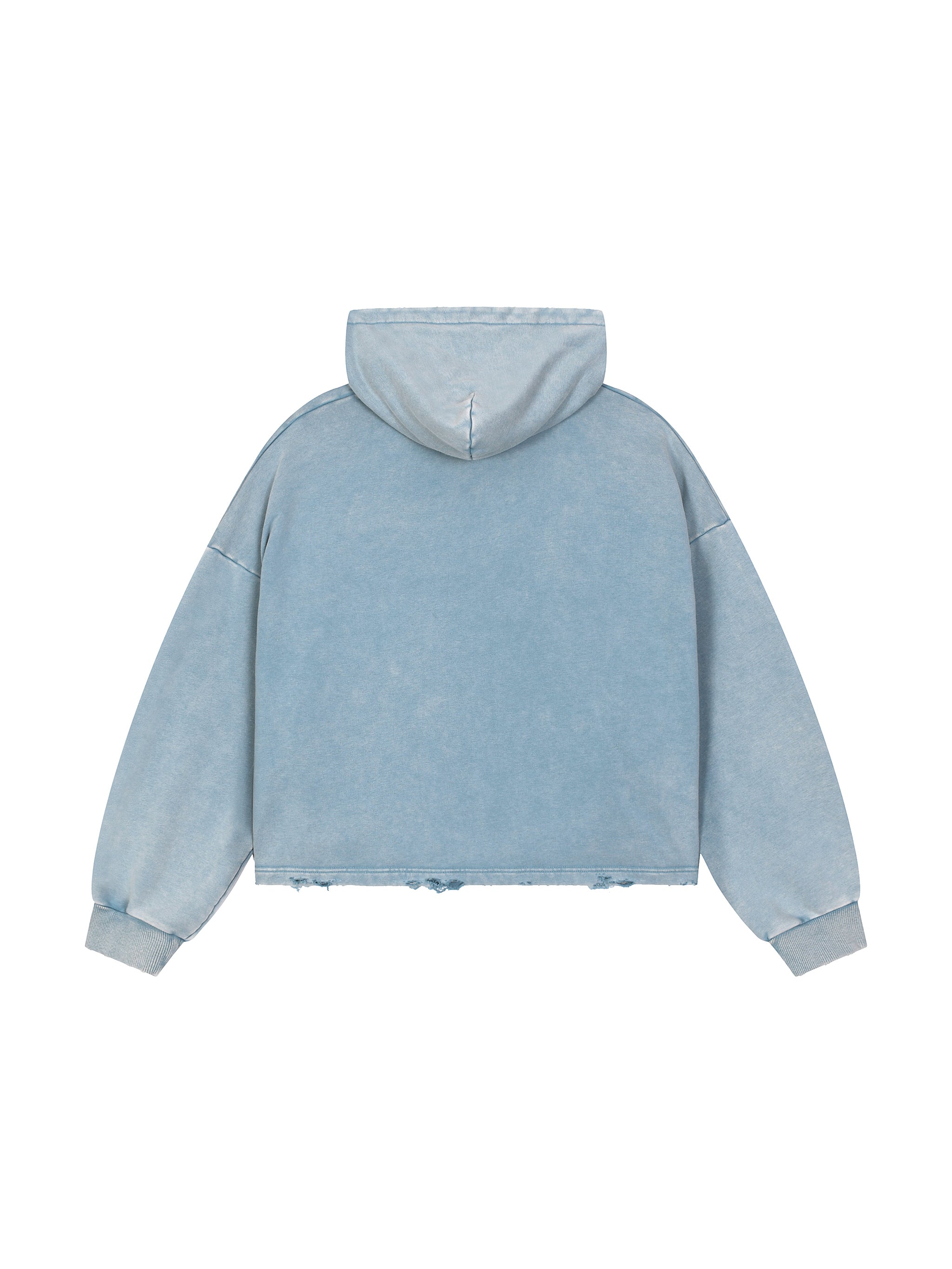 Genesis - Vintage Washed Frayed-Hem Eye Hoodie
